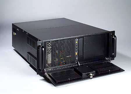 4U 20-Slot Bare Rackmount Chassis with Multi-System Support, Front-Accessible Power, w/o SPS