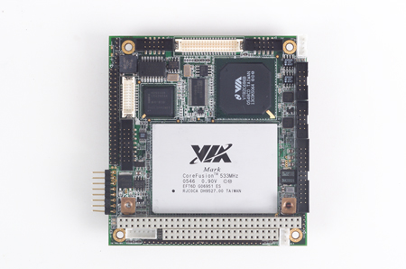 VIA Mark 533 MHz PC/104 CPU Module with LVDS, 2COM, 2USB, LAN, RoHS