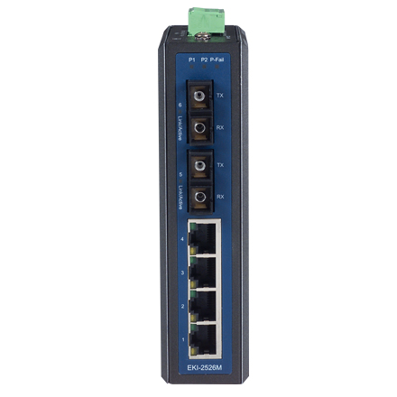 4-port 10/100M+ 2 multi-mode Fiber Unmanaged Ethernet switch