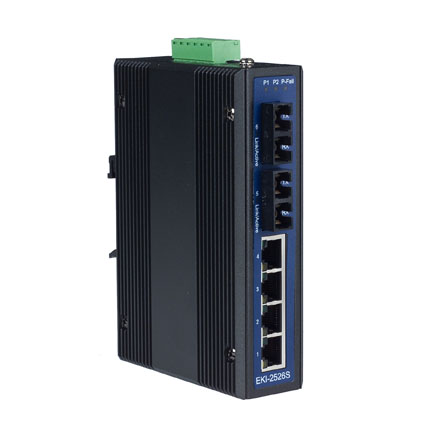 4+2 100FX Port S.M. Unmanaged Ethernet Swith