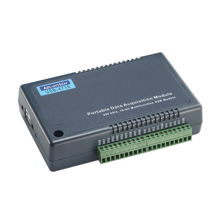 16チャンネル 200kS/s,16-bit 多機能USBモジュール