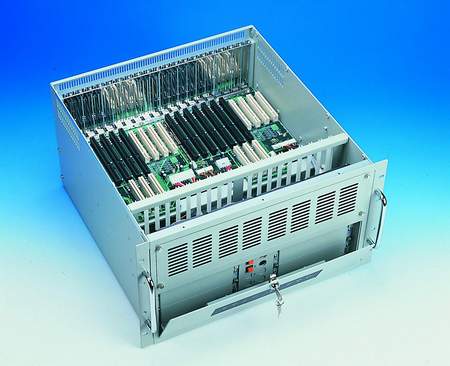 6U 20-Slot Rackmount Chassis with Quad System Support and 400W PSU