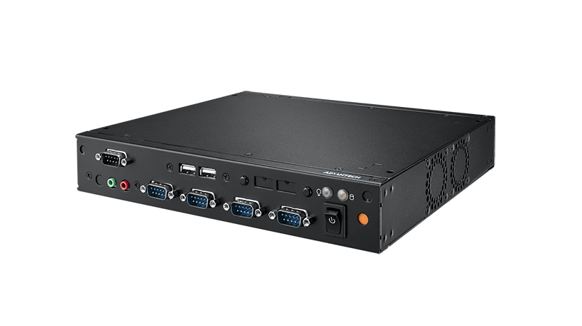 Thin enclosure with multi-IO ports for low profile Mini-ITX MB with DC-in design