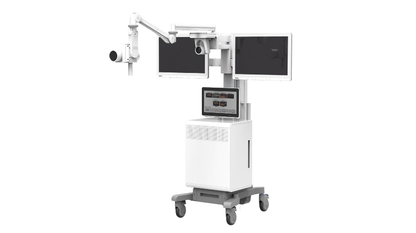With AVAS solutions, integrated surgery and patient data can be accessed via switchable displays, enabling convenient management of medical records.
