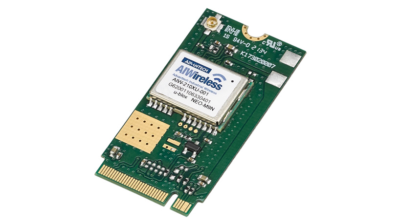 Advantech provides multi-GNSS module solutions with standard form factor/co-layout designs that enhance precision positioning features.