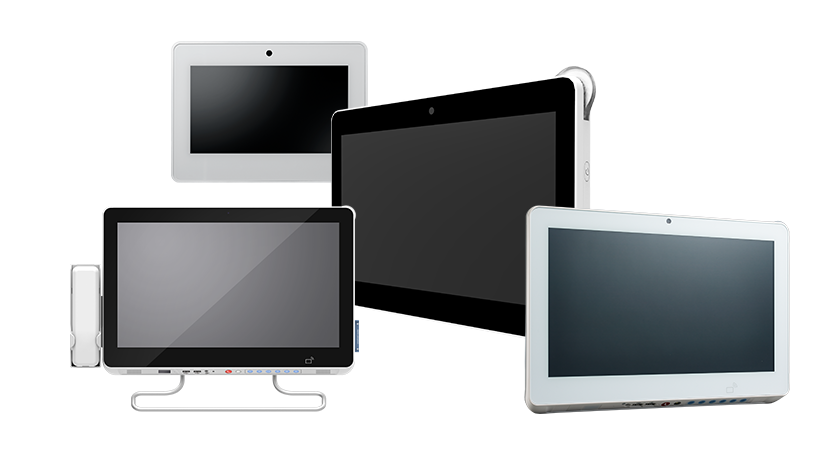 HIT-5 series All-in-one computer (with 7~18.5 inch touch display)
The modular design multi-OS support for Hospital/Ward/Nurse station application