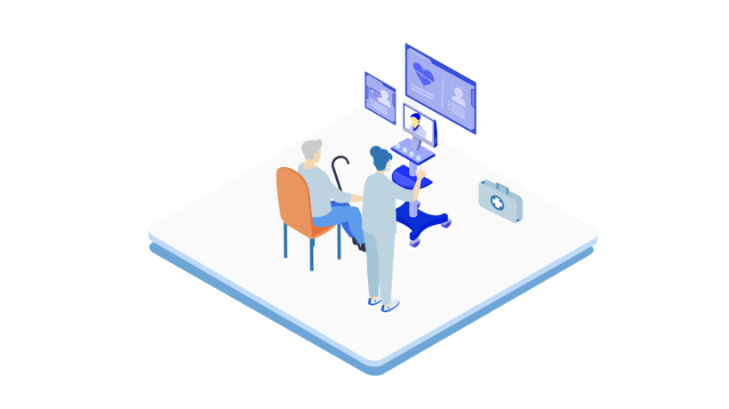 Advantech’s iTeleMed solution facilitates virtual care and teleconsultations.