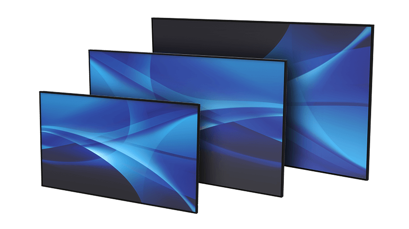 The UTM-700 series is a smart monitor solution featuring 43", 55", and 65" slim-bezel displays.