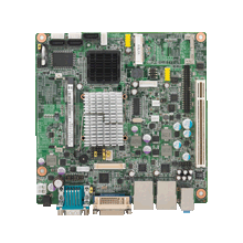 Intel<sup>®</sup> Atom™ N455 Mini-ITX with 
CRT/DVI/LVDS, 6 COM, and Dual LAN