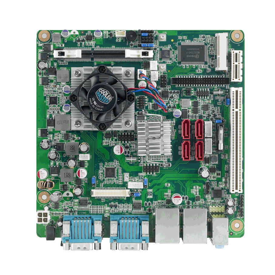 Mobile AMD Dual Core G-Series Mini-ITX Motherboard with CRT/LVDS/HDMI, 6 COM