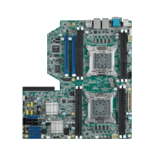Dual Intel<sup>®</sup> Xeon<sup>®</sup> E5 EATX Server Board with IPMI, Gen3 PCIe, SAS+SATA3, 3LAN
