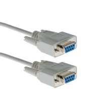 RS-232 Serial Null Modem Cable, DB9F/DB9F, 0.9 m (3 ft)