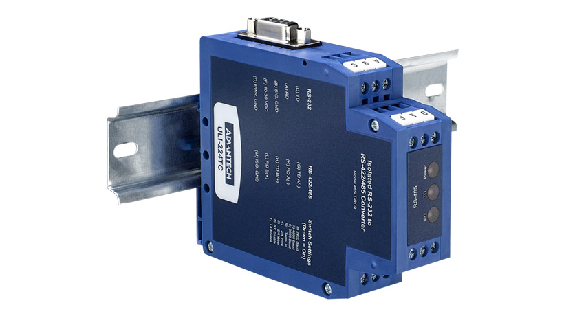 USB to 2-Wire RS-485 Converter, Isolated, DIN Rail Mounted