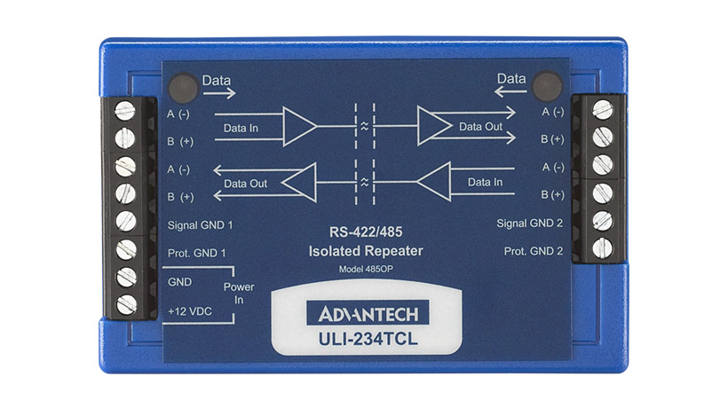 Serial Repeater, RS-422/485 TB, Isolated