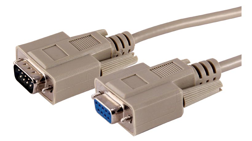 Serial Cable, RS-232 DB9 M to DB9 F,  4.6 m / 15 ft