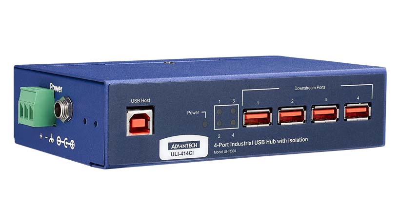 USB 2.0 Hub, 4 port, Ind. Isolated