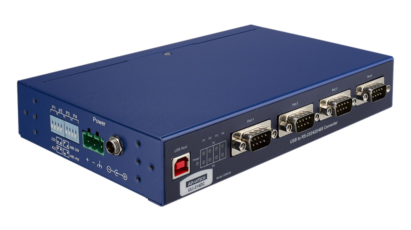 USB to RS-232/422/485, Industrial, 4 Port