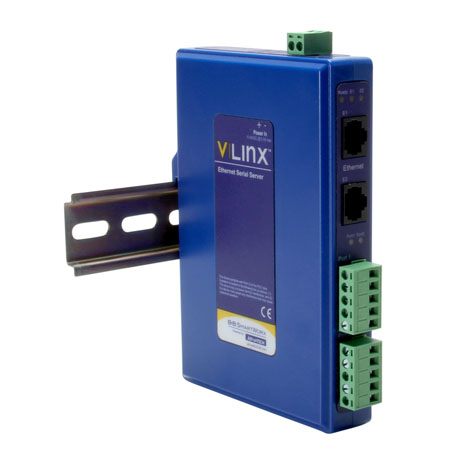 Compact Ethernet Serial Server - (2) Serial TB, (2) 10/100 Ethernet RJ45
