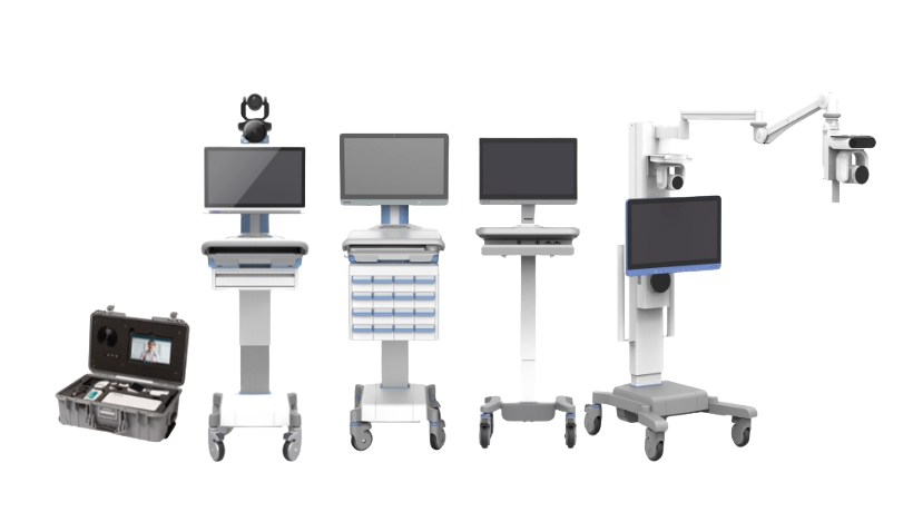 The AMiS medical cart series was designed to optimize the provision of patient care and allow mobile point-of-care service. 