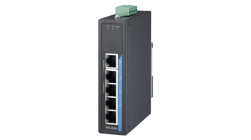 5포트 10/100Mbps 언매니지드 이더넷 스위치 (-40 ~ 75℃)
