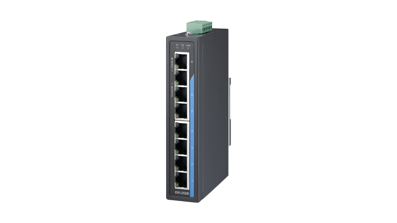 8-port Unmanaged Ind. Ethernet Switch with Wide Temperature