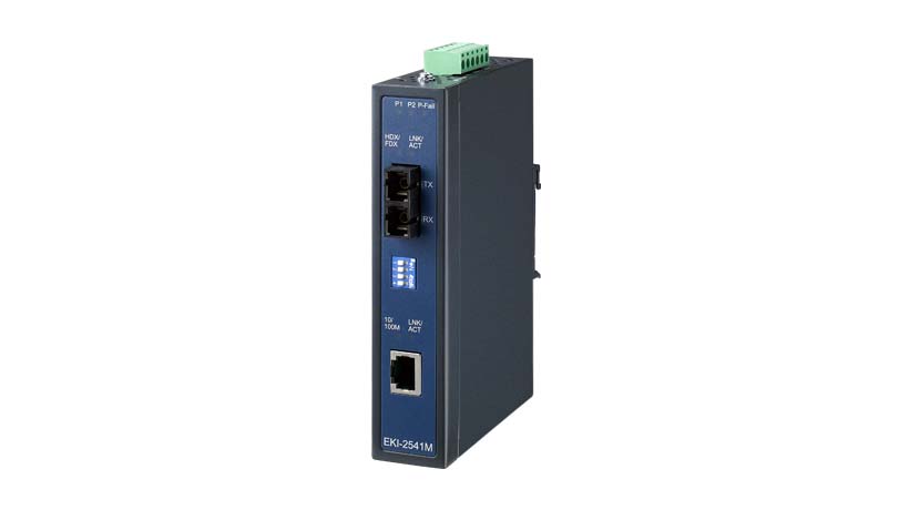 Ethernet to SM fiber media converter (Wide Temp)