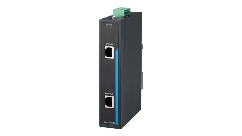 Industrial IEEE 802.3at Gigabit PoE Injector