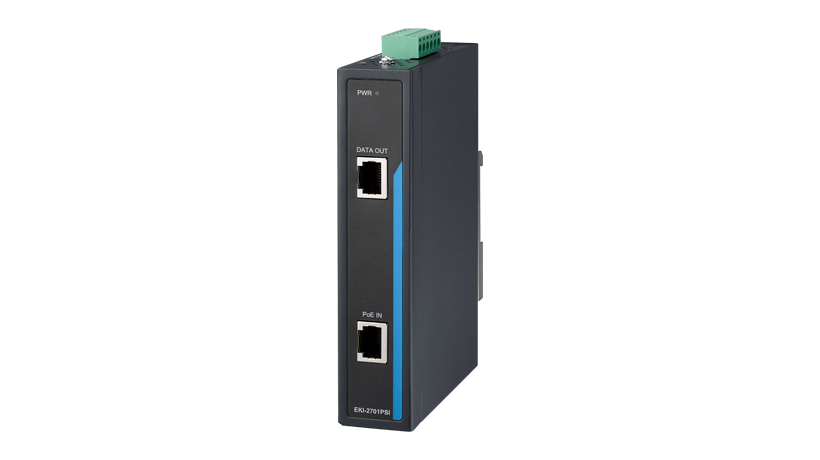 Industrial Ethernet PoE Splitter, wide temp.