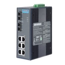 6Gx+2 Multi-Mode Unmanaged Ethernet Switch with Wide Temperature