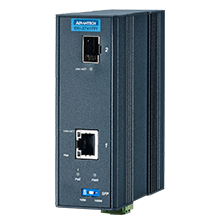 1 Port GbE PoE to SFP Fiber Media Converter, 60 Watt Support