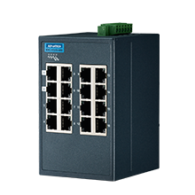 16-port Entry Level Managed Switch Supporting Modbus TCP/IP