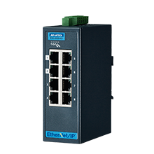 8 Fast Ethernet Industrial Managed Switch with EtherNet/IP