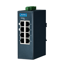 8 Fast Ethernet Industrial Managed Switch with Modbus TCP/IP