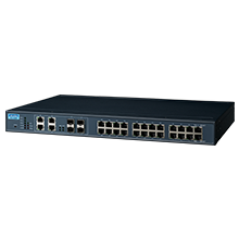 24 Gigabit + 4 Gigabit Combo Port PoE Managed Switch with Wide Temperature