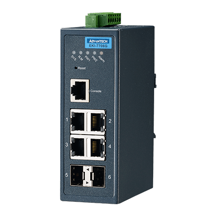 4GE + 2SFP Managed Ethernet Switch Wide Temperature
