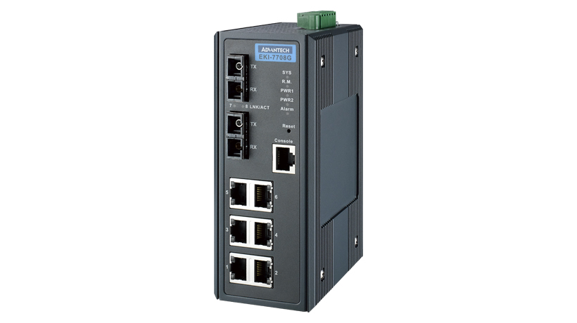 6G+2G MM Managed Ethernet Switch w/ Wide Temp