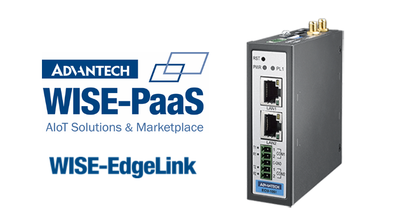 Compact Communication IoT Gateway with WISE-PaaS/EdgeLink, LAN x2, RS-232/485 x2