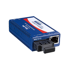 Miniature Media Converter, 100Base-TX/FX, Multi-mode 850nm, LFPT, 2km, SC type, w/ AC adapter