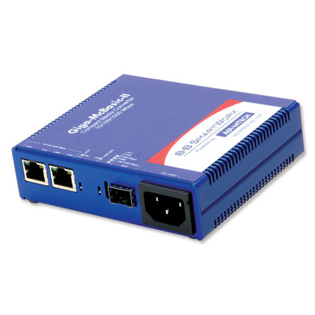 Standalone  Media Converter, 1000Mbps, SFP, AC adapter (also known as Giga-McBasic 856-30600)