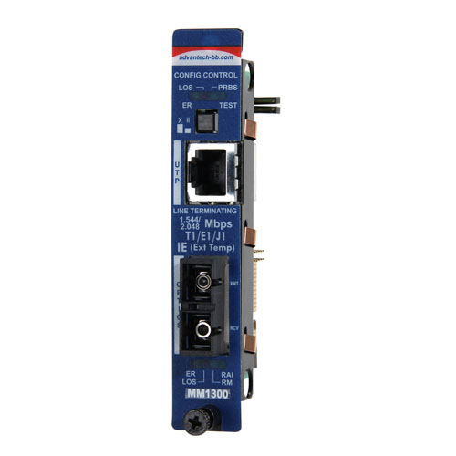Managed  Hardened Modular Media Converter, DS1, Multimode 1300nm, 40km, SC (also known as iMcV 850-18104)