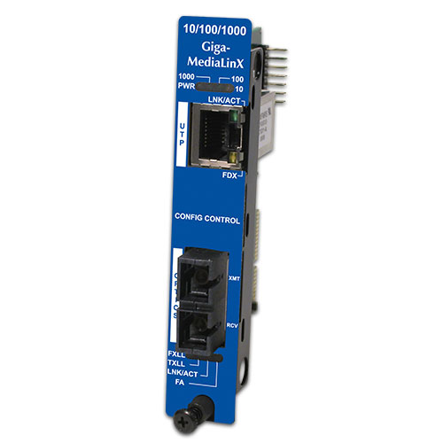 Managed Modular Media Converter, 1000Mbps, Single-Strand 1550xmt, 10km, SC (also known as iMcV 856-11941)
