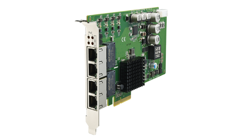 GigE Vision フレームグラバー（PCI Express／PoE／4ポート）