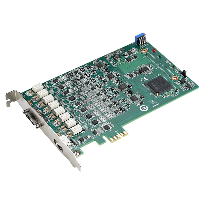216 kS/s, 24-bit, 8-ch PCIE Card for IEPE Sound and Vibration