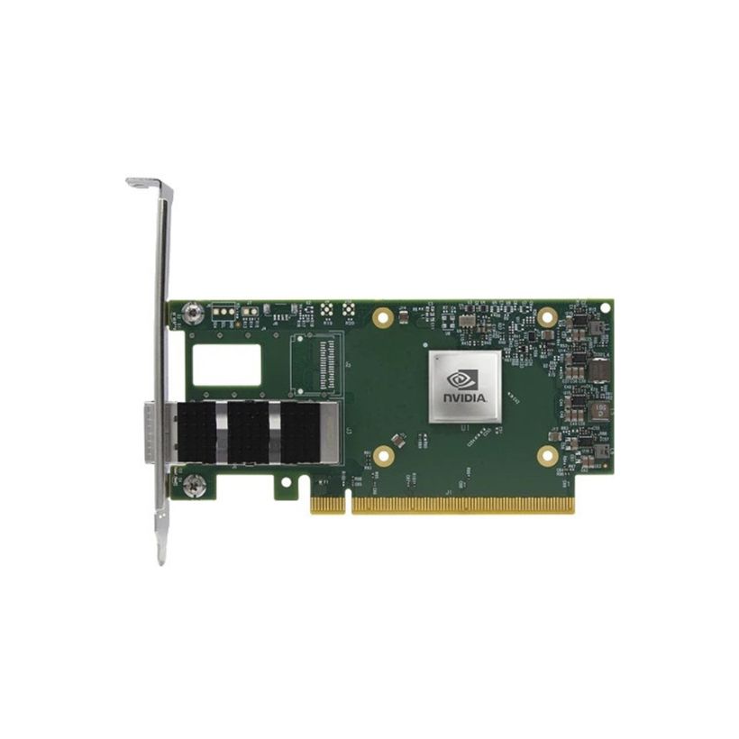 Single 200G fiber QSFP56 NIC w NVIDIA ConnectX-6
