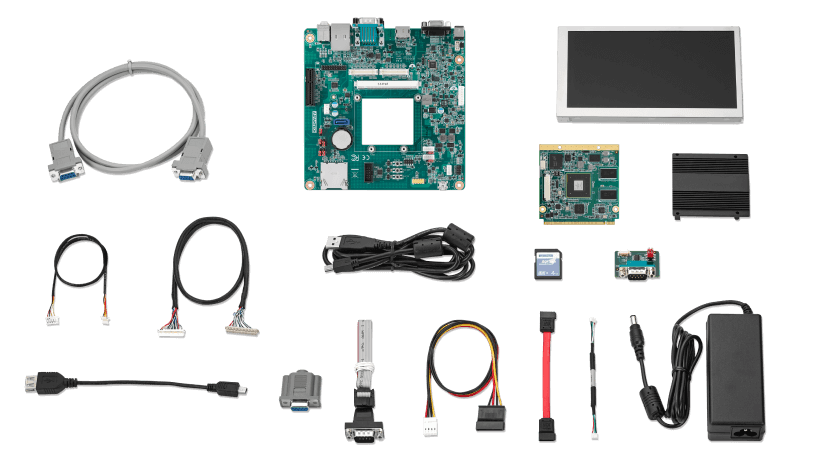 Advantech Arm-based Development Kit for fast-track evaluation with ready-to-use BSP/SDK, AI demos, containers, OTA, and remote management software.
