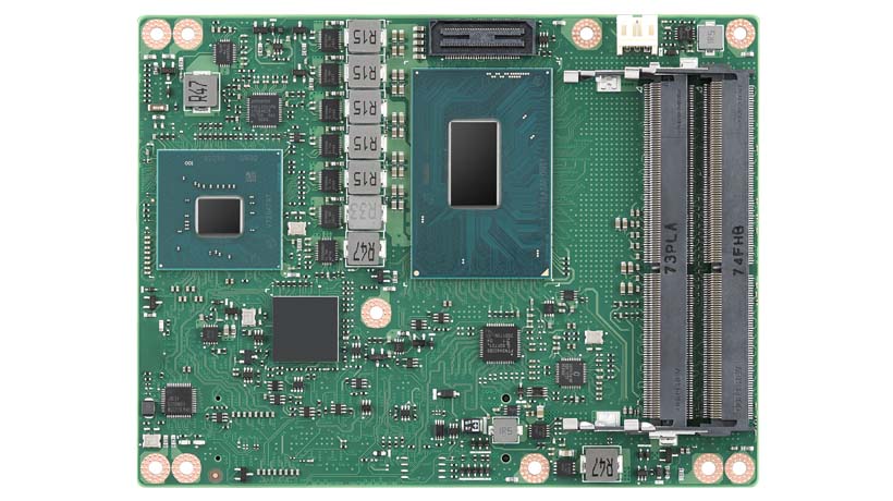 9th/8thGen Intel<sup>®</sup> Xeon<sup>®</sup>/Core™ Processors SOM-5899RC3Q-S6A1 COM Express Basic Module Type 6,Dual channel DDR4, Max 96GB (ECC optional)