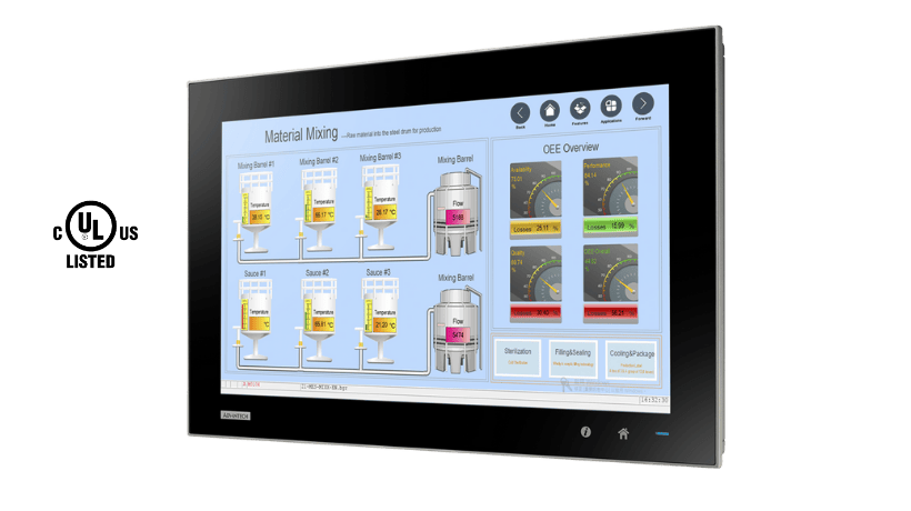 18.5" C1D2 PCT Panel PC w/Core i5 CPU,8G,240G