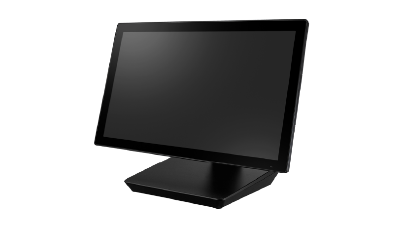 15.6 Ultra-Slim POS Terminal with 11th Gen Intel<sup>®</sup> Core™ i3-1115G4E, 8GB RAM, 256GB SSD, FHD, Black with Stand