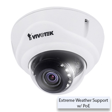 VIVOTEK FD9381-EHTV Fixed Dome IP Camera, 2560x1920, 30fps, Vari-focal 4-9mm lens, H.265, H.264, MJPEG, PoE,  Vandal-proof IK10, IP66, 30m IR, Remote Focus, Wide Temperature