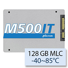 Micron M500IT Wide Temperature -40~85°C, 128 GB 2.5" SATAIII MLC MTFDDAK128MBD-1AK12ITYY